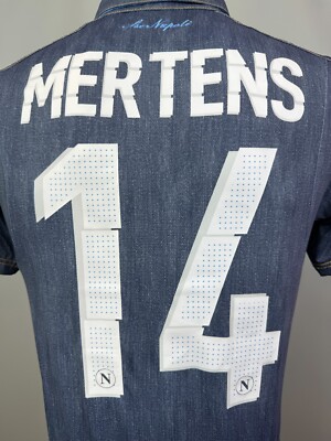 NAPOLI 2014 2015 MERTENS THIRD SHIRT FOOTBALL SOCCER JERSEY MACRON