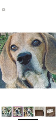 Personalized Dog Portrait Trow Blanket - Picture 2 of 5