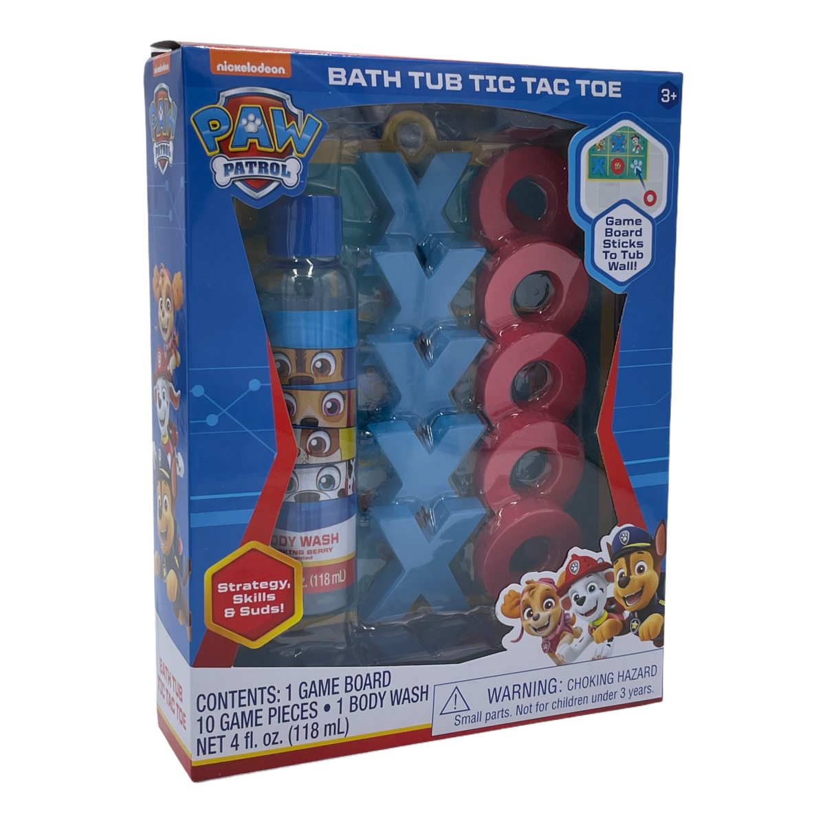 Nickelodeon Paw Patrol Bath Tub Tic Tac Toe Barking Berry Body
