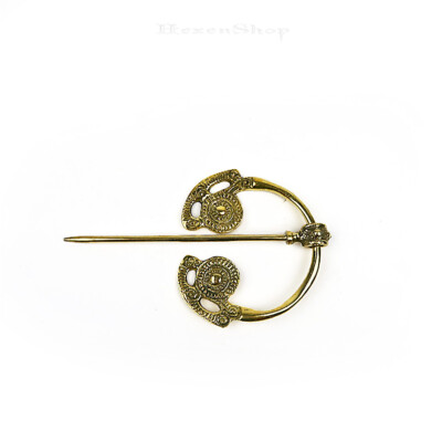 Wikingerfibel aus Goldsborough, Messing - Mittelalter Fibel Ringfibel