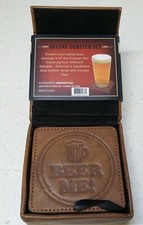 Leather Deluxe Coaster Set of 4