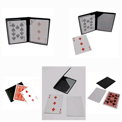 Magic Trick '' Optical Wallet '' Melting Blank Card Gimmick Close Up Illusion T3