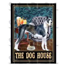 THE DOG HOUSE Great Dane retro tin sign novelty gift, pub bar man cave