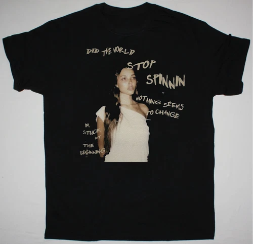 Camiseta negra de algodón talla completa Madison Beer - Imagen 1 de 3