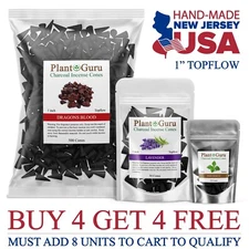 Charcoal Incense Cones 1" TOPFLOW Bulk Handmade For Burner, Holder Variety Lot