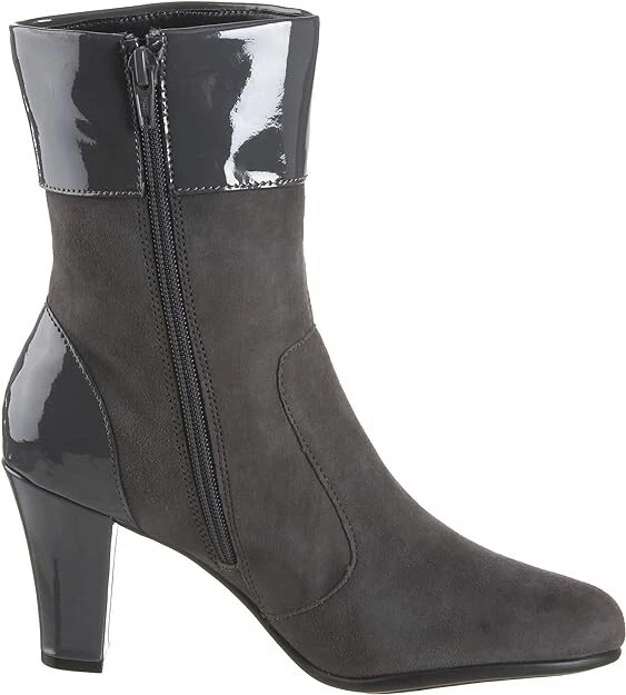 Botas de tornozelo femininas aerossóis torre controle tamanho 7,5M cinza escuro camurça novas em Bo - Imagem 2 de 4