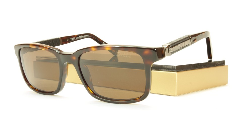 Lunettes De Soleil ZILLI Titane Et Acétate - Polarisé, Fait Main En France, Modèle ZI 65011