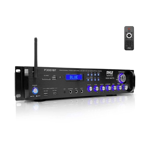 Pyle P3001BT Home Theater Bluetooth Hybrid 3000W Amplifier Receiver with Wireless Streaming