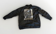 NFL OAKLAND RAIDERS AMERICAN FOOTBALL RAIN JACKET VINTAGE Xl campri 1991 90s  