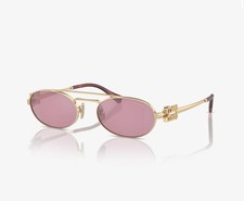 Miu Miu SMU 54ZS Pale Gold/Pink ZVN-50D Sunglasses