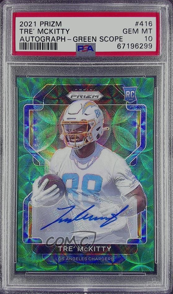 Tre' McKitty Panini Prizm #416 Autograph-Green Scope