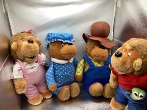 Vintage 1982 Fisher Price Berenstain Bears Family Plush Lot of 4 Stuffed Toys