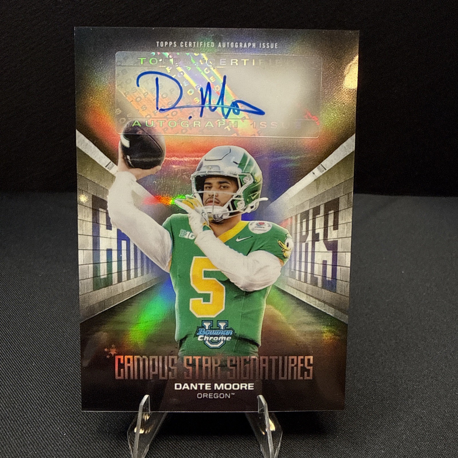 2025 Bowman Chrome U Football - #CSS-DM DANTE MOORE Auto - Campus Star Insert