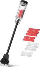 Long Handle 11 Razor Blade Scraper 3 Metal 3 Polastic Blades Tool Window Glass