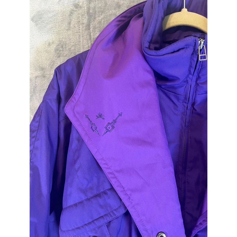 Traje de esquí vintage Jupa deportivo púrpura para mujer 14 una pieza traje de nieve Canadá Olímpico Foto 4 de 4