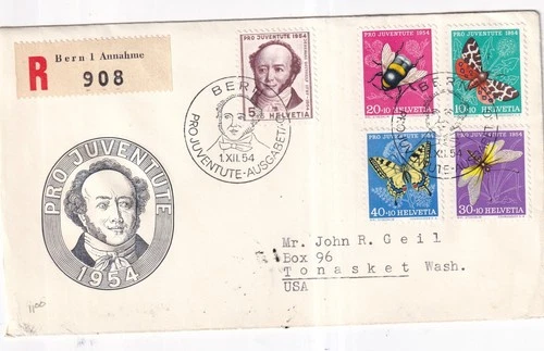 Switzerland B237-41 Registered First Day Cover