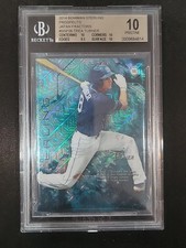 2014 Bowman Sterling Trea Turner Japan Fractor Refractor 21/25 RC BGS 10  (3x10)