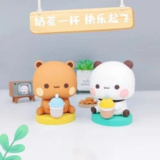 MITAO Panda YIER Bubu and Dudu Cute Sweet Couple Figure Desktop Deco Art Toy