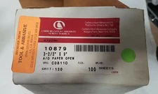 Carborundum Abrasives 120 Grit Cut 100 Sheets 10879 3-2/3" x 9" Jitterbug New