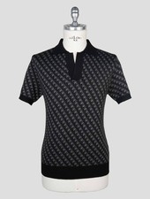 NEW ISAIA DARK GRAY CASHMERE SILK POLO EU 48 - US 38 - S I166