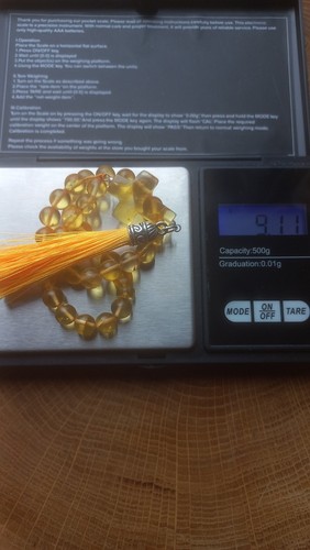 Baltic Amber Rosary Catholic Christian 9g - Picture 6 of 6