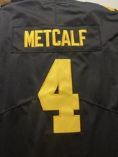 Metcalf Steelers men’s  Large Jersey color rush alternate jersey stitched 