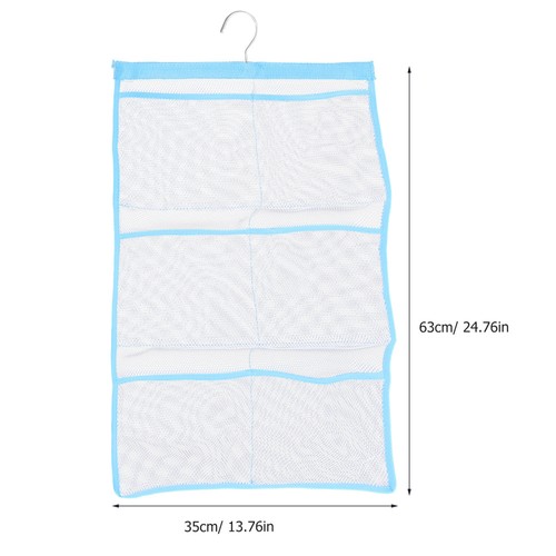 6 Storage Bathroom Bag Accessories Hanging Mesh Shower Organizer - Picture 10 of 12