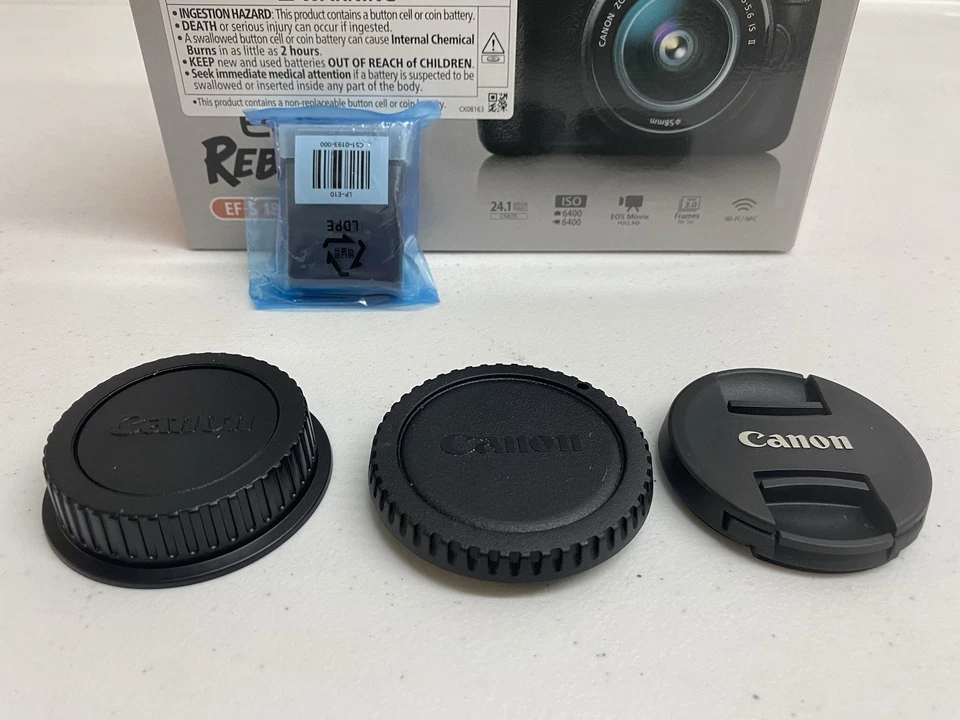 Canon EOS Rebel T6 DSLR Camera, 18-55mm Lens SD Card + Battery + 3 Lense Caps - Image 2 of 4