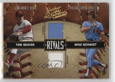 2004 Donruss Leather & Lumber Rivals Materials Tom Seaver Mike Schmidt HOF uk2