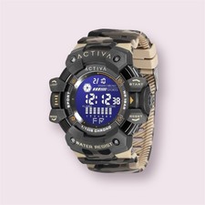 Activa Armour X Invicta Men's 50mm Camouflage Khaki Digital Watch ACW8050MC-001