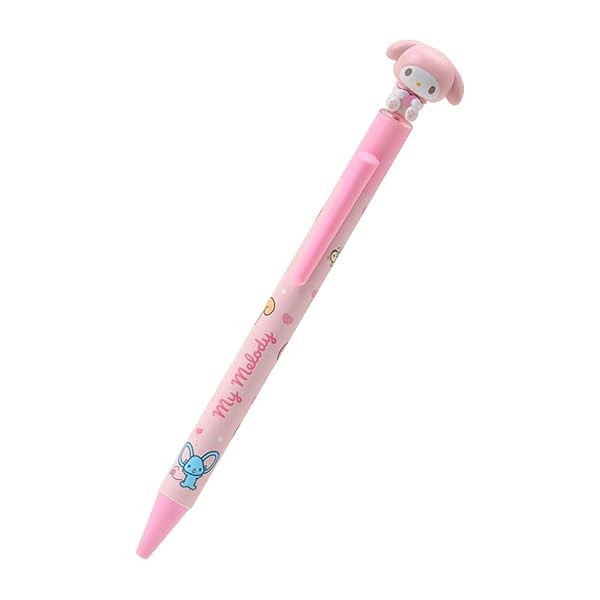 Sanrio Ballpoint Pen with Mascot My Melody Ink Black Japan New with Tracking