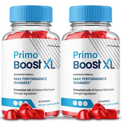 Primo Boost XL Gummies. Max Strength Formula, PrimoBoost XL Supplement (2 Pack)