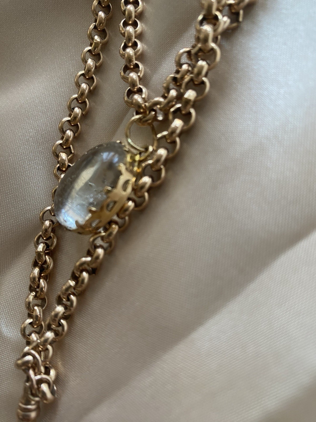Victorian Rose Gold Belcher Link Muff Chain 9ct Long Guard Chain Rare 119 Grams image 7