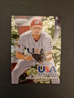 Freddie Freeman - 2015 Panini Prizm - USA Baseball - #10 - Camo /199 - Image 1 of 3