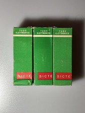 3x 6AX5GT SICTE PAVIA NOS Valvole Termoioniche