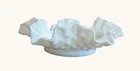 Vintage White Milk Glass Hobnail Dish 6” Ruffled Edge (Fenton Possibly)