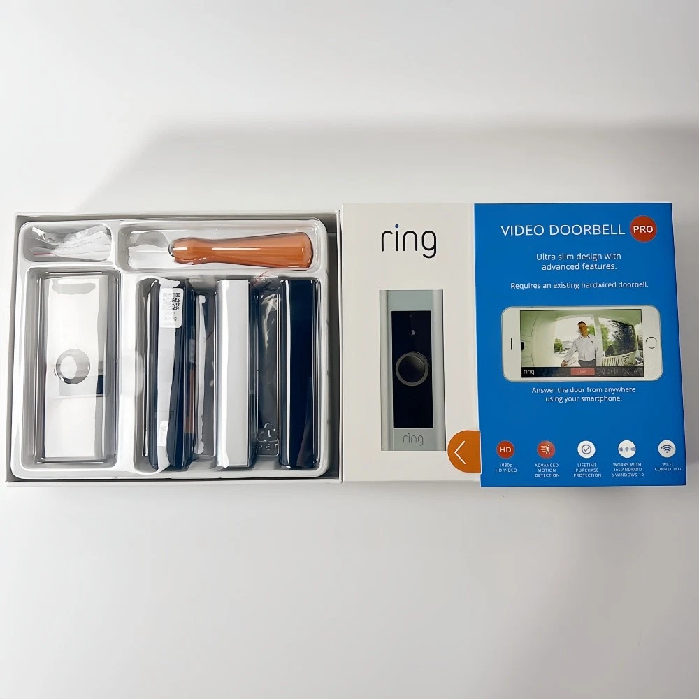 Ring Smart Video Doorbell Pro Wi-Fi 1080P HD Night Vision Security Cam Doorbell