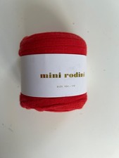 New Mini Rodini Red Ribbed Legging Size 104 110 US 3 5Y 16014B 