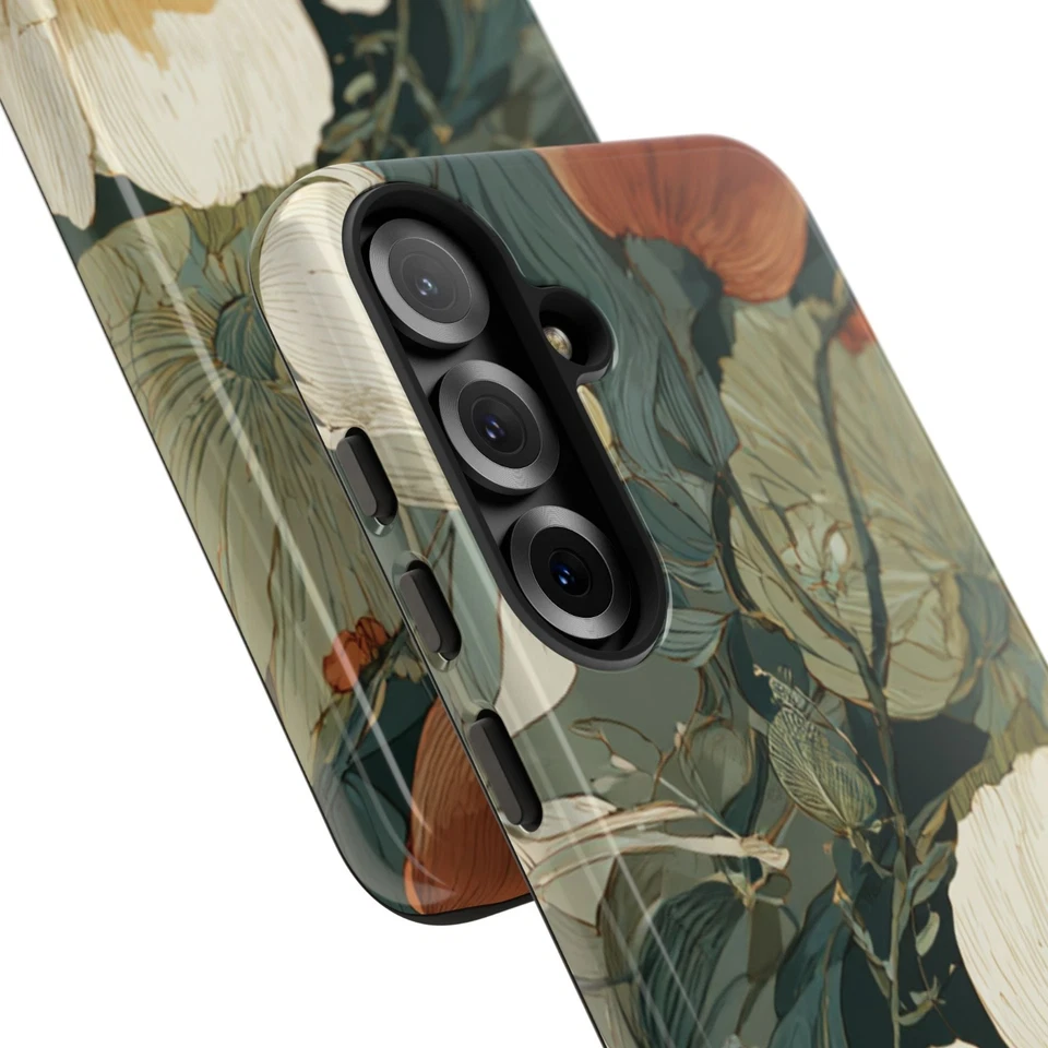 Samsung Phone Case – Vintage Floral Design, Shockproof Protective Cover - Image 3 of 4