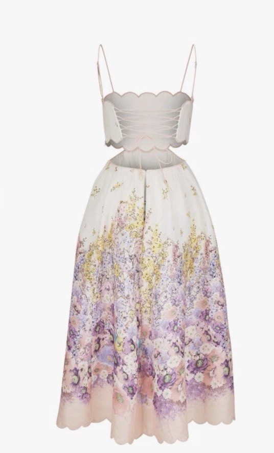 chinese dress ladies Rent ZIMMERMANN Jude Scallop Dress