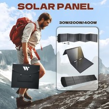 30W/200W/400W Portable Solar Panel Foldable Solar Panel Charger Backpacking RV
