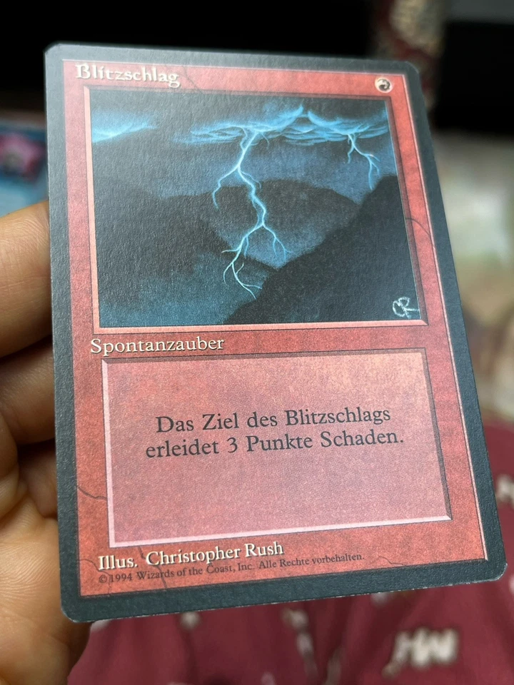 German FBB • Lightning Bolt • Pack Fresh • Mtg (1832) - Image 2 of 4