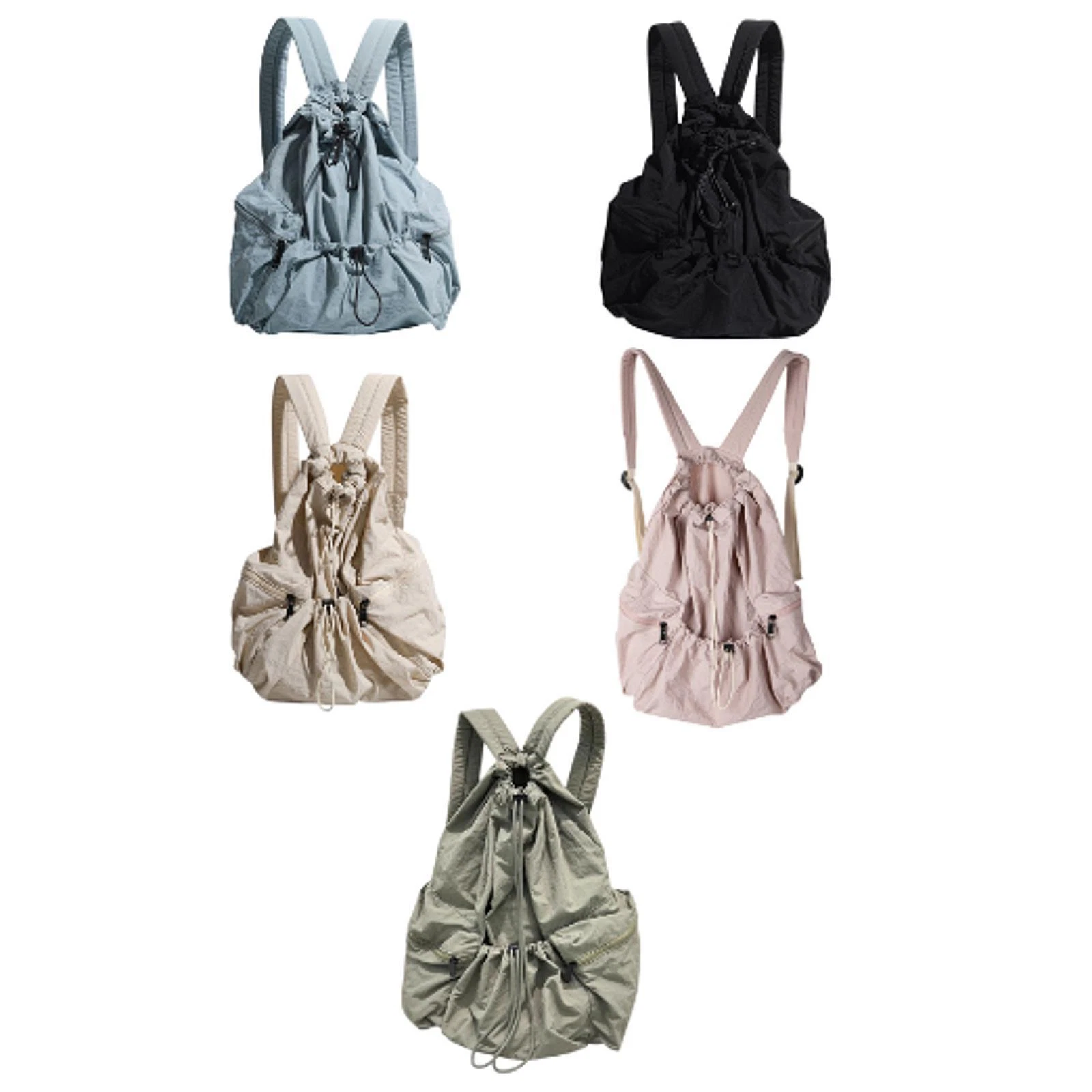 Drawstring Backpack Side Pockets Stylish Rucksack for Party Travel Street
Opens in a new window or t