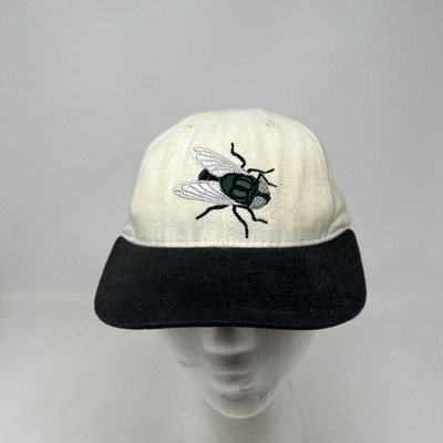 Vintage 90s GAP Fly Snapback Hat Made USA Cream Black SnapBack  Cap Adult Small