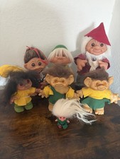 Lot of 7 Troll Dolls