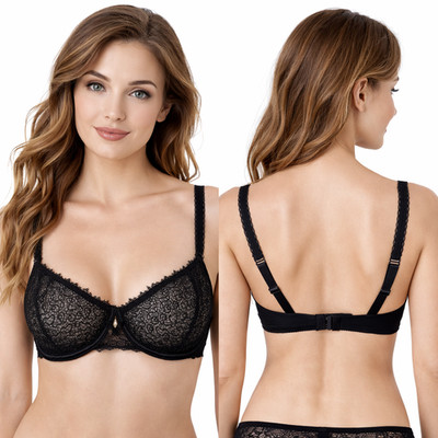 Triumph Glamour Diva W Damen BH mit Bügel ungefüttert Gr. 80E Schwarz