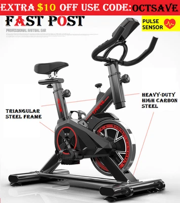 Fitness Spin Bike Exercise Home Gym Workout Flywheel Commercial Cycling Indoor - image 1 of 4