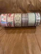 Member's Mark Wired Edge Holiday Ribbon  Lot of 6 50yrd Each Multi Christmas