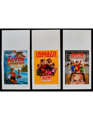Lotto 3 Poster Alvin Superstar Simon Seville Theodore Dave B294