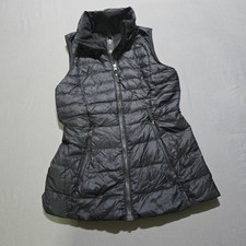 Lululemon Down Fill Puffer Vest Black Sleeveless Full Zip Women's Size 4